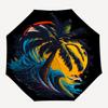 1pc Ocean Wave Sunset Palm Tree Surfing Umbrella with Plastic Handle,Suitable for All Seasons UmbrellaPT447