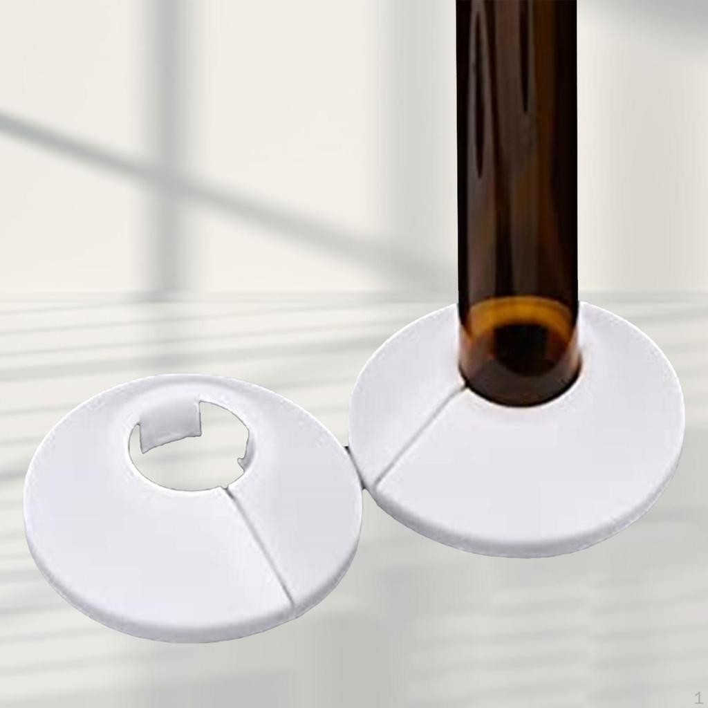 2 Pieces Flange Pipe Cover Heat Sink Water Drain Line for Faucets