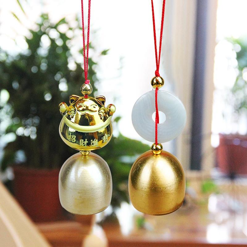 Mini Brass Wind Chimes Outdoor Door Bell Door Window Wall Hanging Bell Japanese Room Decoration Pendant Garden Decor Outdoor