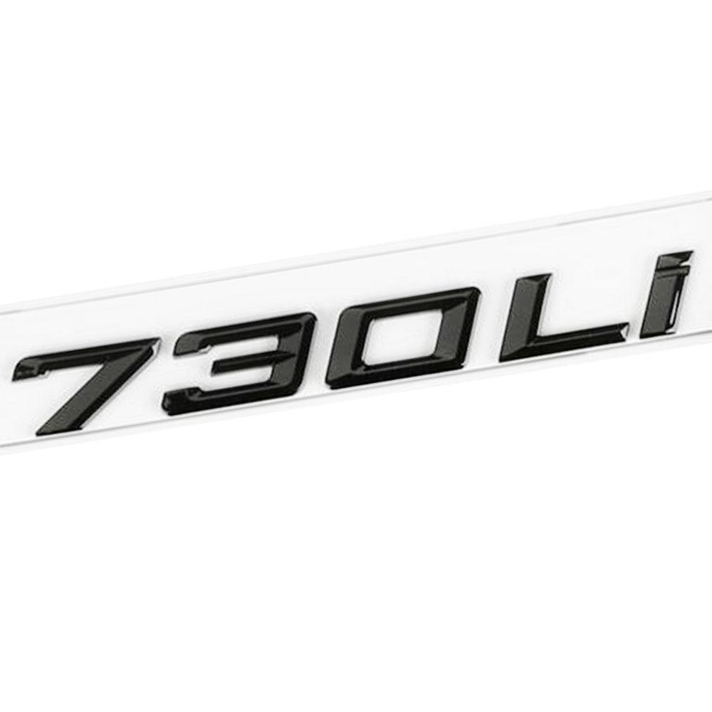 

Black Shine Car Body Decorate Rear Trunk Emblem 3D Lettering Badge Accessories For BMW Series 7 760Li 750Li 745Li 740Li 730Li