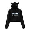 New Astro Bot Pullover Girls Casual Cat Cropped Hoodies Female Long Sleeve Sweatshirts Crop Top Women's Hoodie Sexy Tops