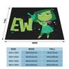 Inside Out 2 Disgust Emotion Character EW Knitted Blankets Flannel Cartoon Super Soft Throw Blanket Home Couch Plush Thin Quilt