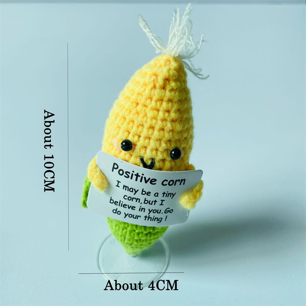 Komik Pozitif Enerji Patates Sarılma Cep El Dikişi El Yapımı Peluş Yün Örme Bebek Kartlı Ev Oda Noel Dekoru Hediye