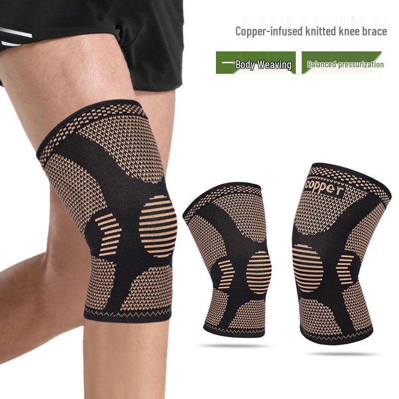 Copper Fiber Knee Pads for Sports: Breathable Support for Basketball, Cycling, Running & Fitness