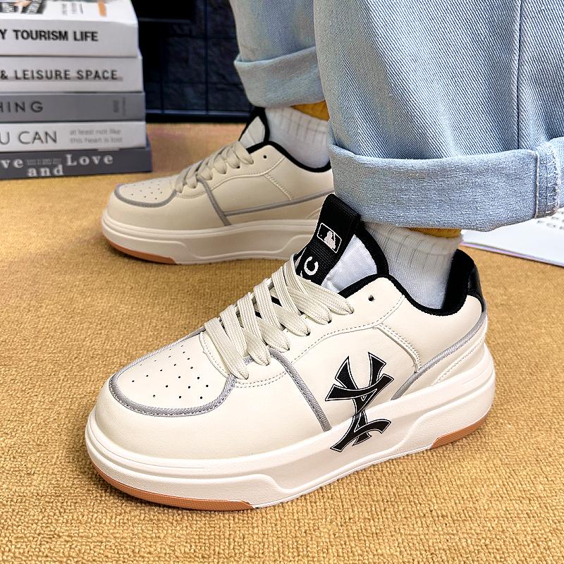 Fashion Street Hip Hop Couple Genuine Leather Casual Shoes Original Classic Versatile Boardshoes Lightweight Thick Soled Men Women Shoes