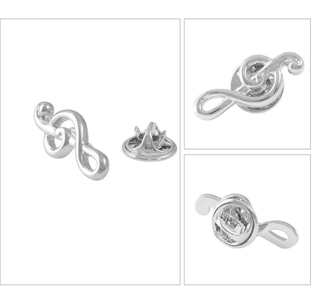 Elegant 3D Music Note Brooch Pin Classic Music Note Lapel Pin Jewelry with Durable Designs for Long Lasting Wear