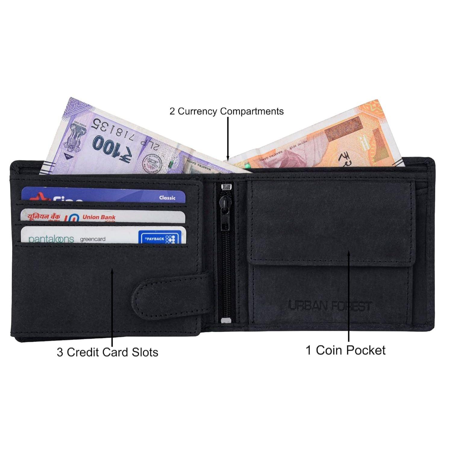 Мужской кожаный кошелек Zeus Vintage красного цвета — фото 11