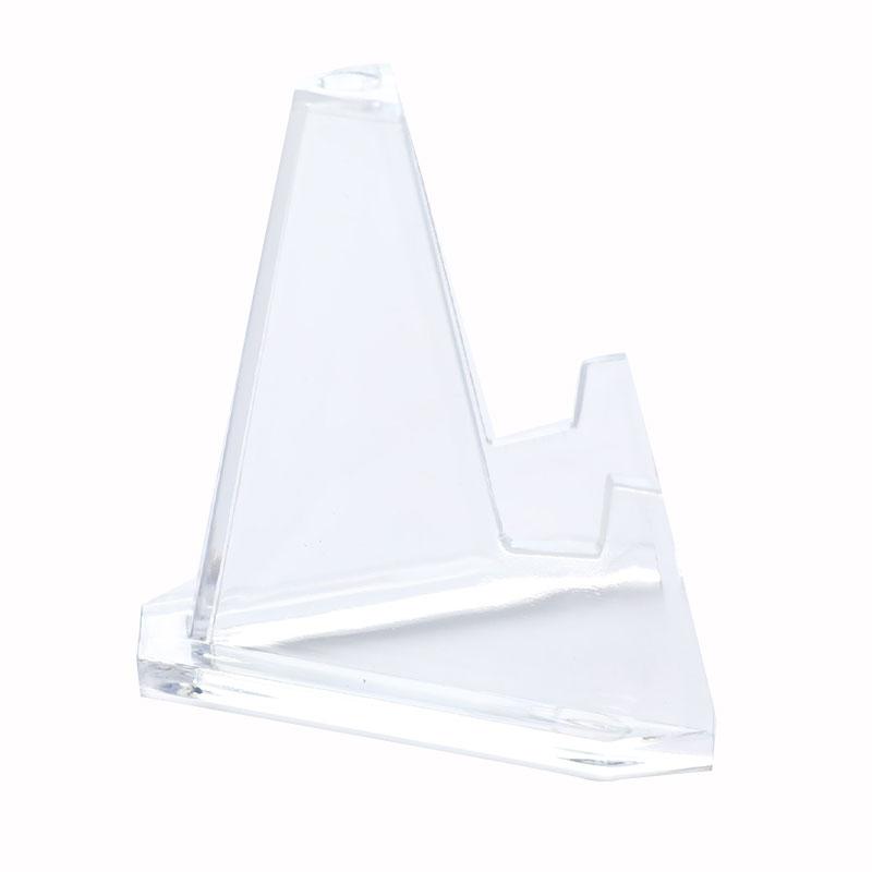 1Pc Card Display Show Stand Acrylic Collectibles Coins Easel Medal Badge Holder