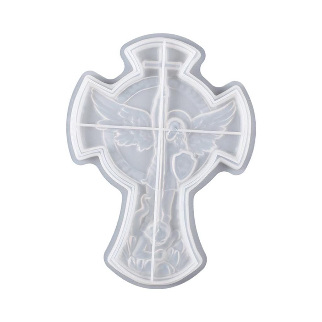 Irregular Resin Tray Mold Jewelry Box Resin Mold Archangel Michael Plaster Epoxy Mold for DIY Crafts Home Decorations