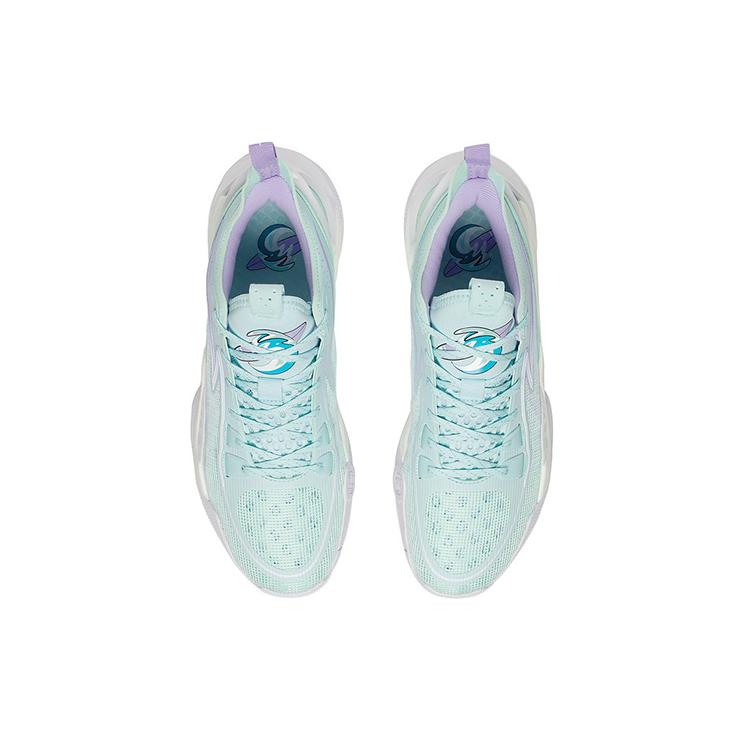 New LiNing SONIC 10 V2 Anti Slip Wear Resistant Low Top Basketball Shoes Aqua Blue ABAS057-3
