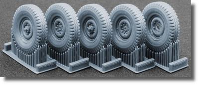 Modern Small Drive Military Spec Vehicle Wheel Set AK Plastic Model Parts SCXWM35033S Scale-X 1/35 Four-Wheel Weight-Deforming (5-Piece Set) (for