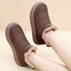 TUINANLE Chunky Platform Sneakers for Women Warm Fur Thick Sole Lace Up Casual Shoes
