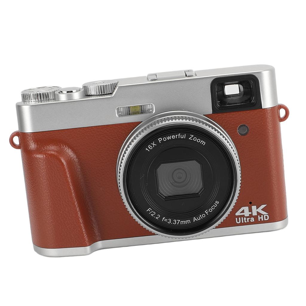 4K 48MP Digital Camera 2.8inch Screen Anti Shake 16X Digital Zoom Video Camera Compact Point and Shoot Travel Camera