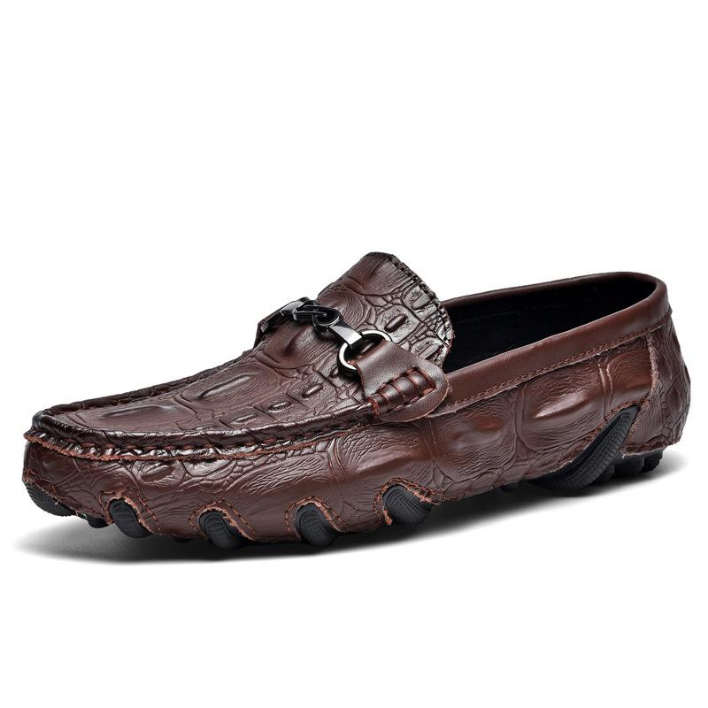 

Мужские британские повседневные кожаные туфли весна и лето педали Дуду обувь деловые большого размера мужские туфли 46