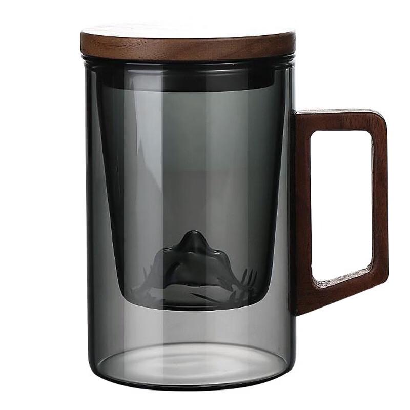 

Shangheng Tea Infuser Glass Cup with Square Handle 500ml