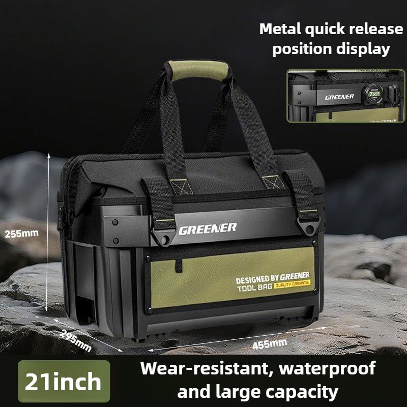 

Electrician Tool Storage Bag Portable Durable Toolkit Waterproof Hardware Heavy Duty Tools Organizer Tool Kit with Quick Hanging