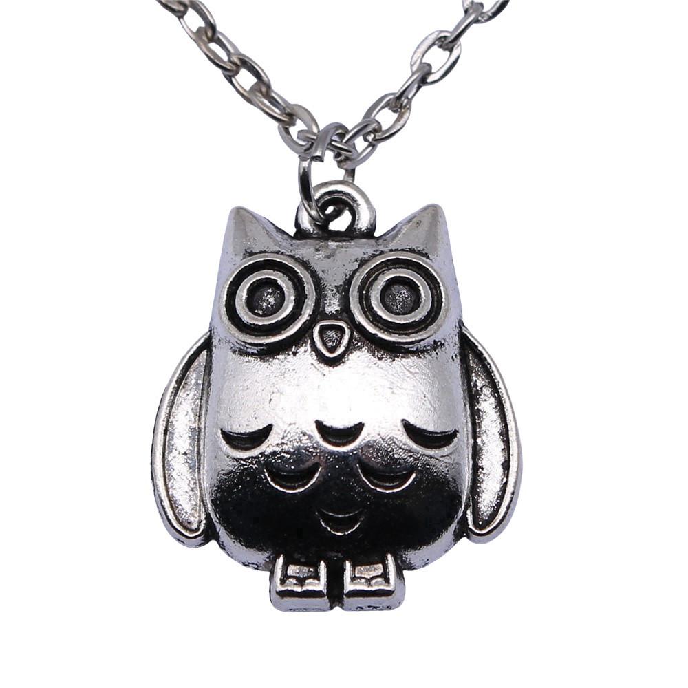 Pendentif Sagesse Hibou Aigle en Bronze Antique, Collier Collier Maman, Nouveauté Cadeau