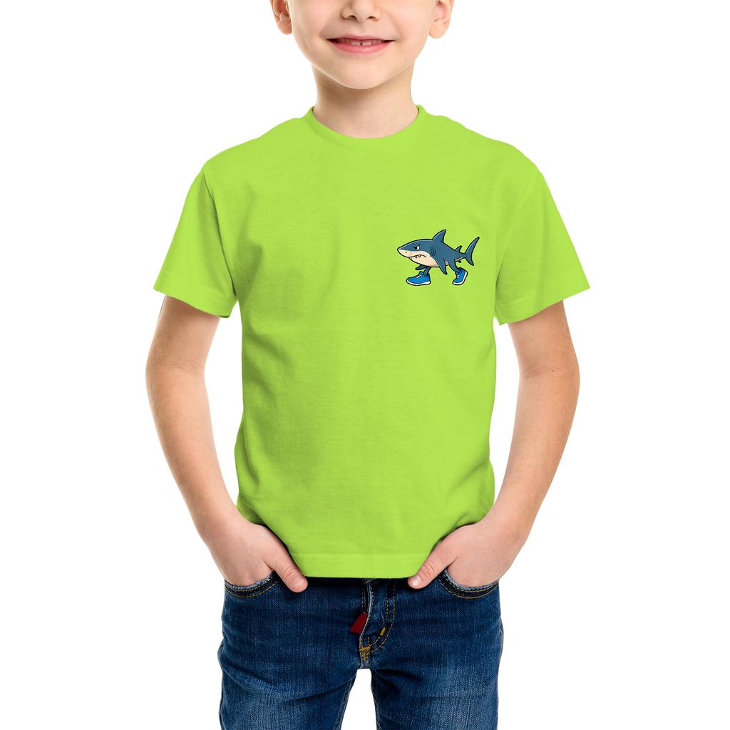 3D Shark Pattern Printing Fashion T-Shirt Shark Element Printing Summer New Boy Personalized Cool Tops Kids Funny T Shirt