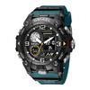 Smael 8055 Hot Sale Fashion Digital LED Quartz Analog Dual Display Watch Outdoor Sports Waterproof Alarm Clock Electronic Watch