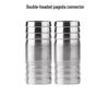 304 Stainless Steel Double-Headed Extended Hose Barb Connector