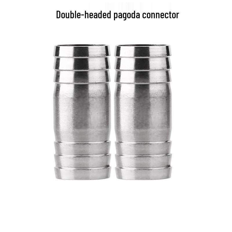 304 Stainless Steel Double-Headed Extended Hose Barb Connector