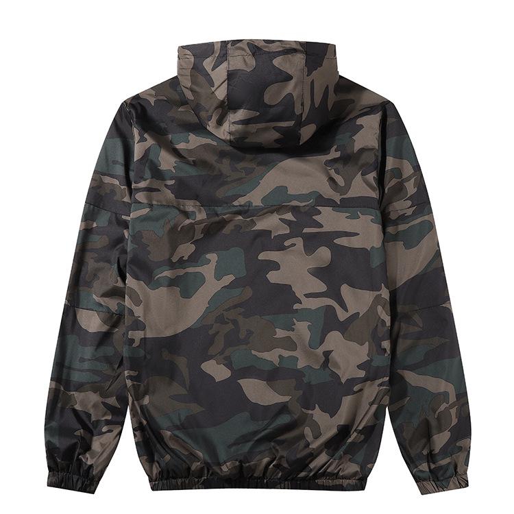 Men's Autumn Camouflage Sports Jacket - Breathable, Colorful Mesh Design