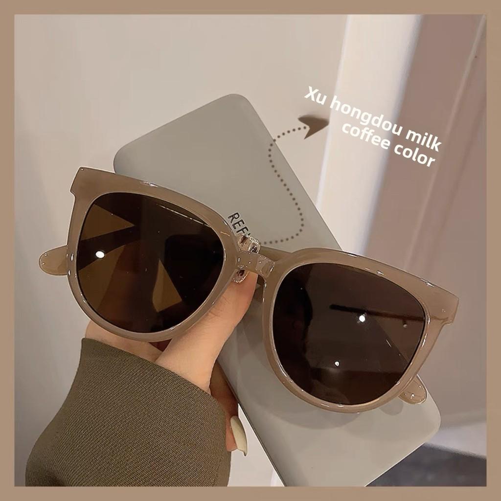 

Liu Yifei Red Bean Style Sunglasses Cat Eye Fashion Uv400 For Travel And Parties MilkTeaFrameTea