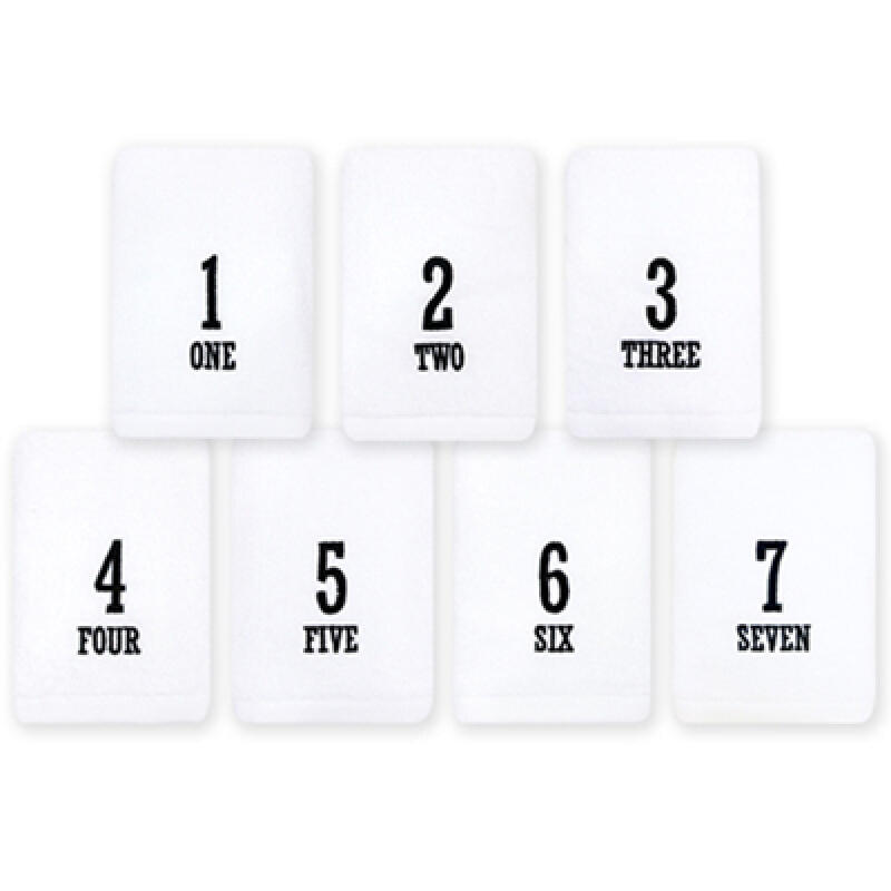 [Songwol Towel] Numbered washcloth 6