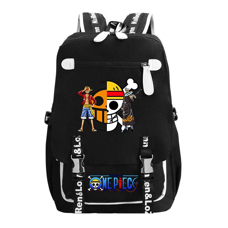 RiMan ONE PIECE Luffiello School Bag Boys ins Trendy Cool Large Capacity College Student Backpack