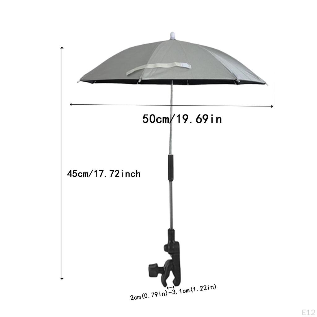 Stroller Umbrella Against Sun Beach Chair for Garden Outdoor Pool