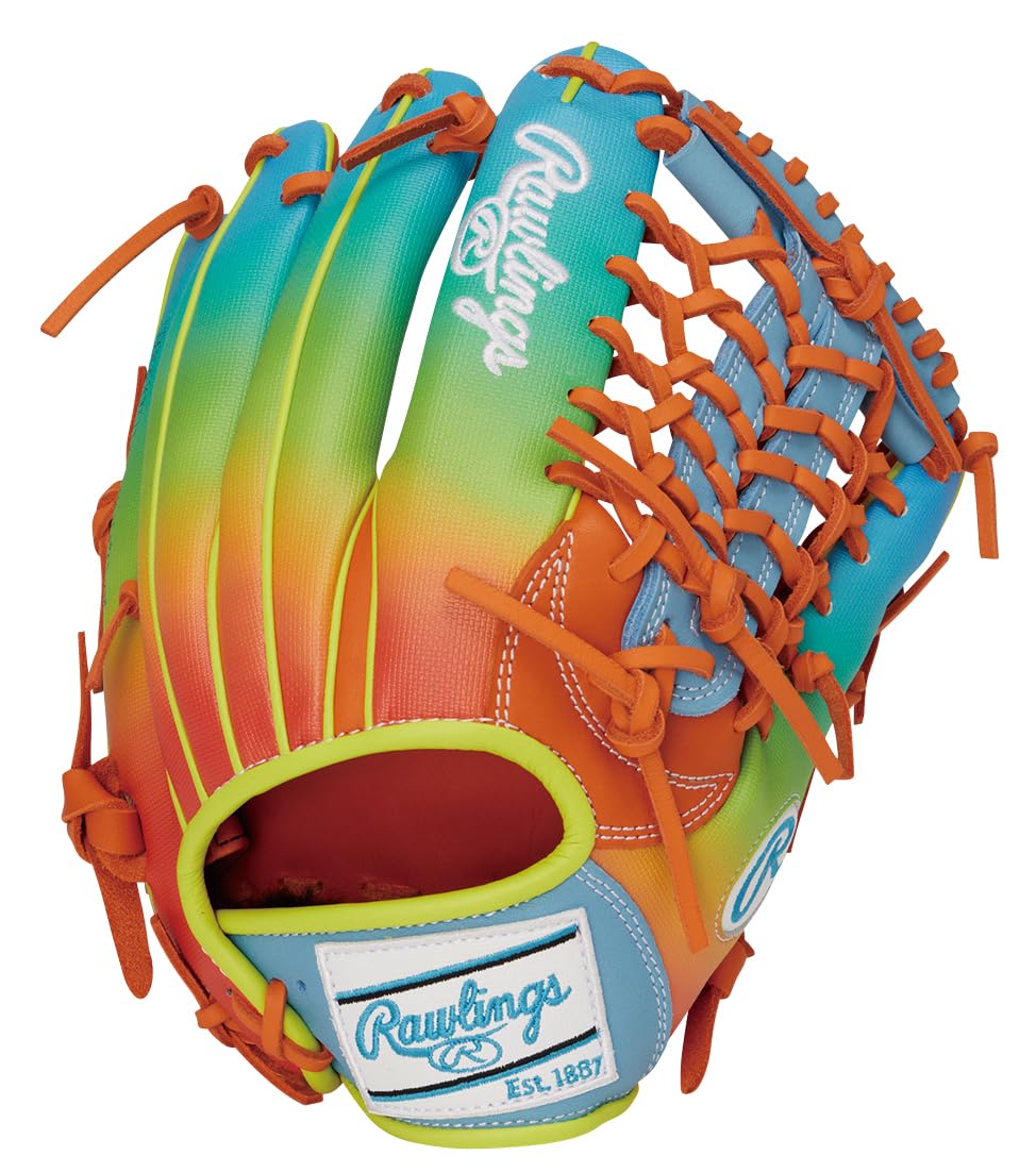 

Rawlings Baseball Soft HOH UV GAPHIC N6 BASIC inches Glove, Baseball, All-Around Glove, GR6HUVN65, Orange, 11.75 (Left-handed throw) оранжевый
