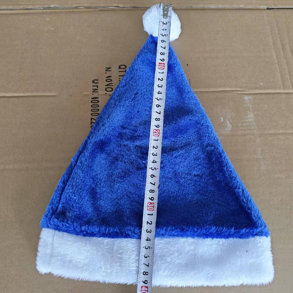 Christmas Hat Short Plush Adult Hat Fashionable Role-playing Hat for Men and Women