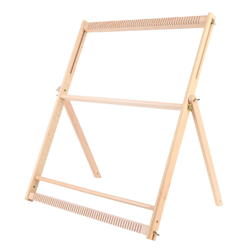 Mașină de țesut manuală din lemn de fag multifuncțională cu cadru de țesut pentru pătură de eșarfă tapiserie