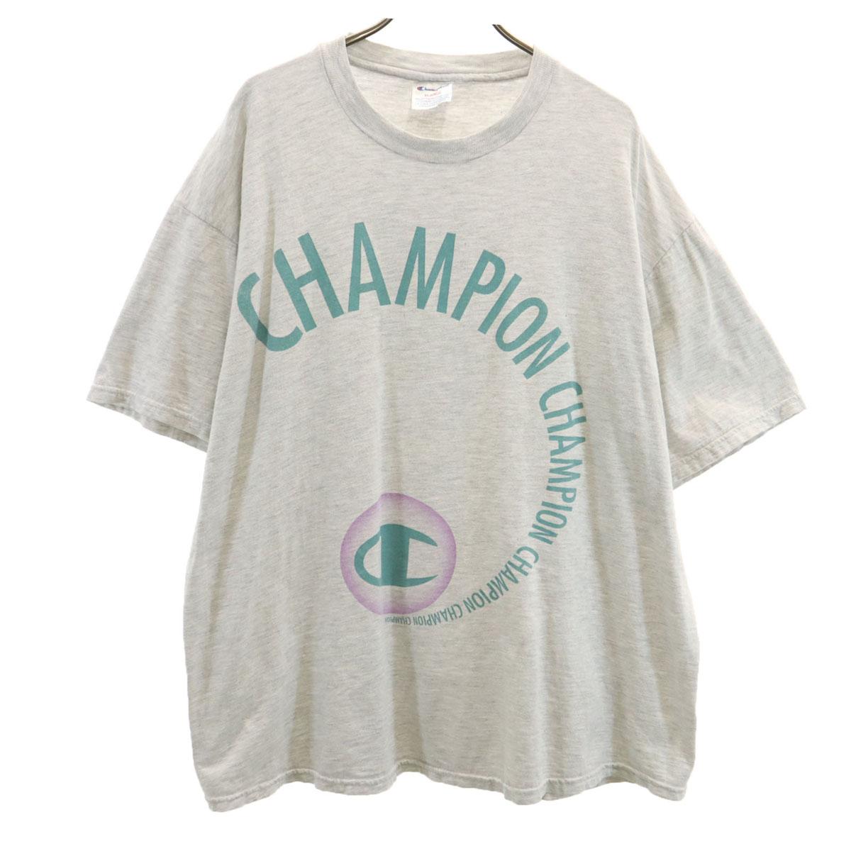 

Champion Short sleeve T-shirt XL Light gray Men s Used