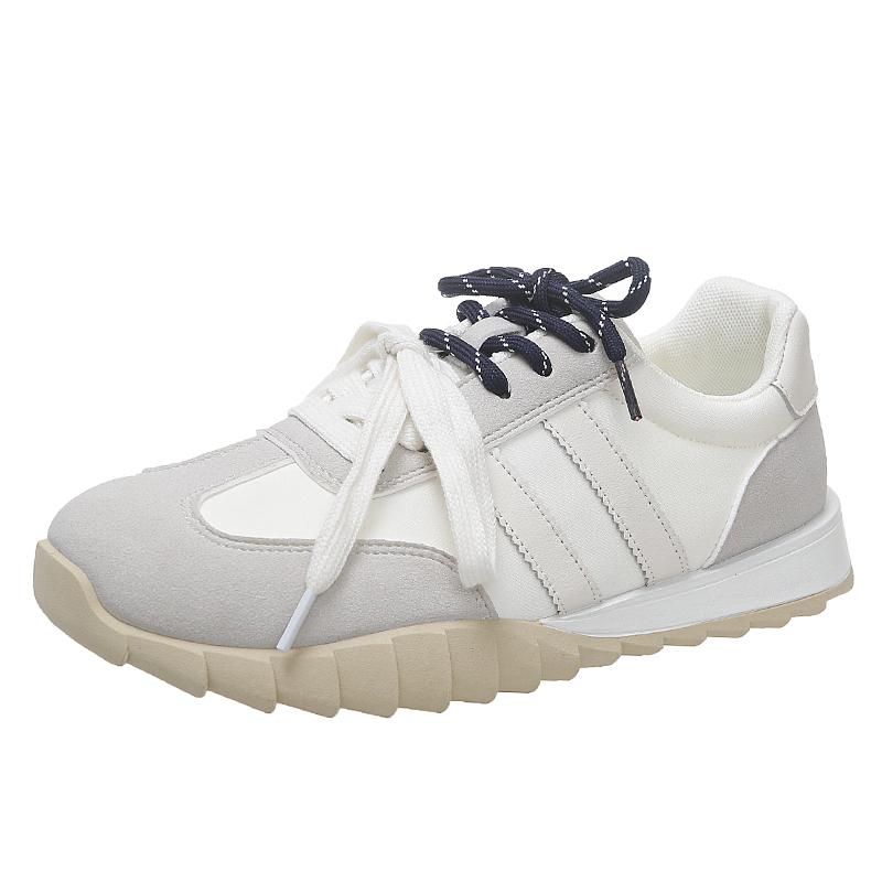 Fashion Women Sneakers Summer Casual Walking Shoes for Women Flat Lace Up High Quality SneakersDLSYXD Fashion Wild Flat-bottomed Loafers