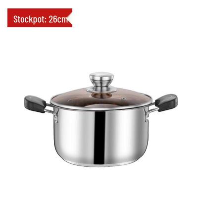ZISIZ 5L Composite Steel Soup Pot with Bakelite Handles