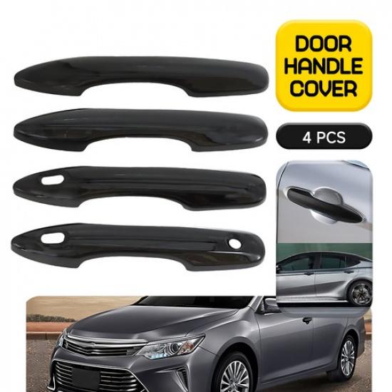 For 2018-2025 Toyota Camry 4-Piece Gloss Black Exterior Door Handle Cover Caps