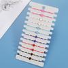 Multicolor Beaded Cross Bracelet Set Alloy Woven Handmade Fashion Accessory Men Women