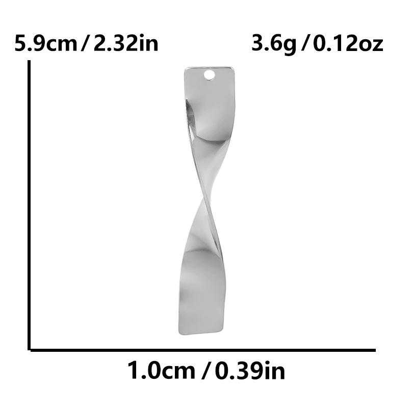 Unevenness Metal Irregular Stainless Steel Heart Charms For Jewelry Making Supplies 6pcs Diy Sea Shell Round Rectangle Pendant