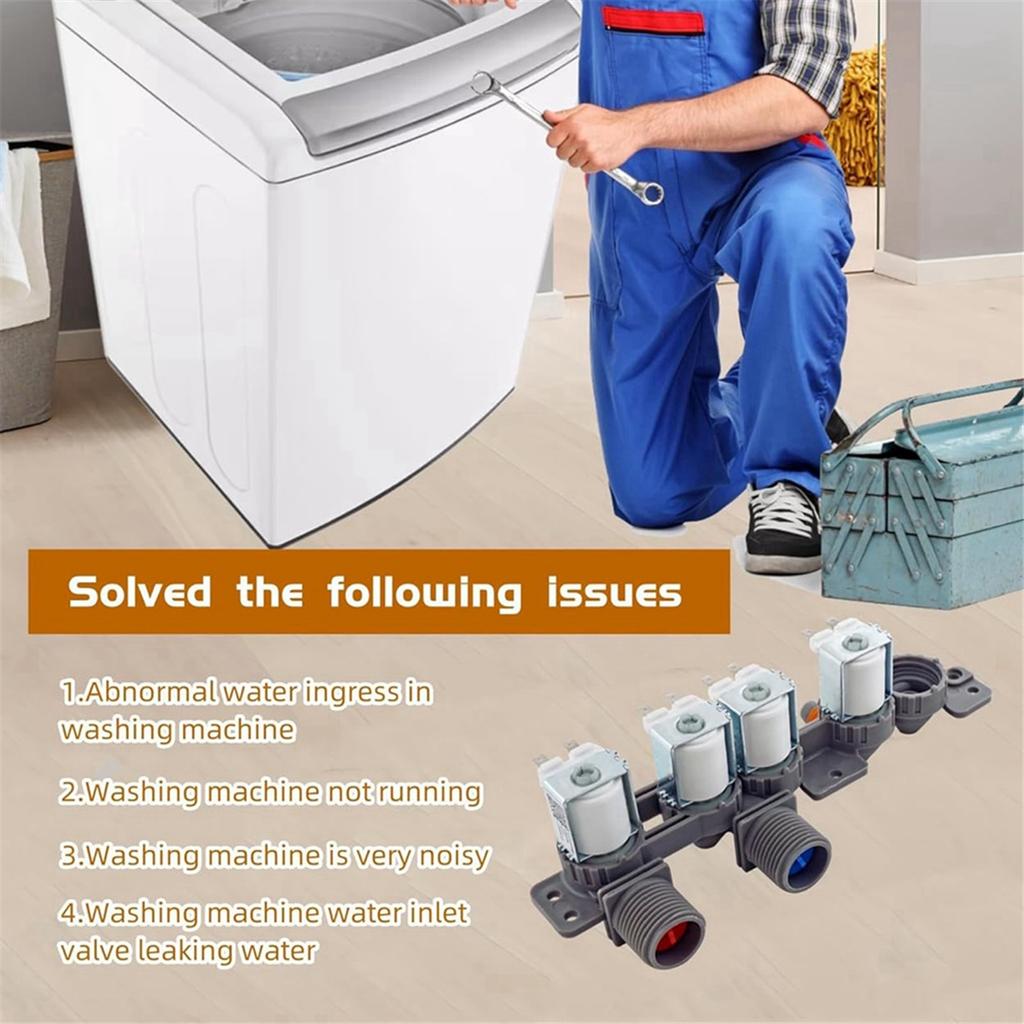 AJU75152602 Washer Water Inlet Valve for LG WT7405CW,WT7305CV,WT7305CW,WT7150CW,WT7250CW,WT7880HWA,WT7300CW,WT7900HBA