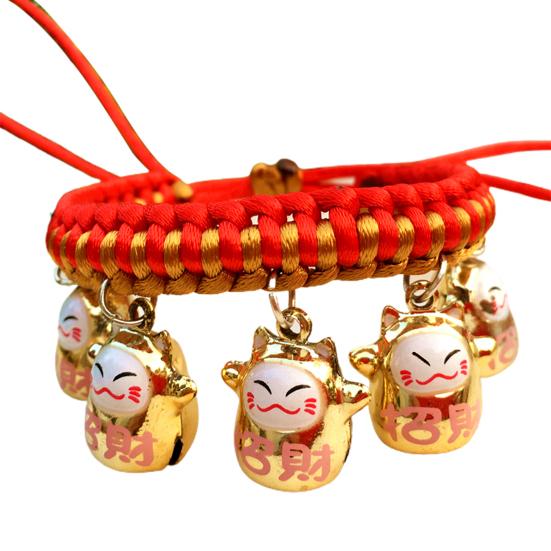 Fashion Braided Dog Collar with Cartoon Figure Bells Puppy Necklace Pet Supply