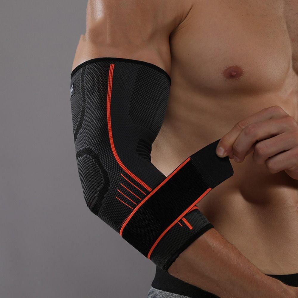 Arthritis Bursitis With Strap Protective Gear Elbow Lifting Sports Elbow Brace Compression Sleeve