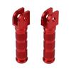 Motorcycle Riding Street Riding Retro Foot Pegs Comfort Control Pegs Red 11*8*5 Shock Absorption Design Vibrant Appearance