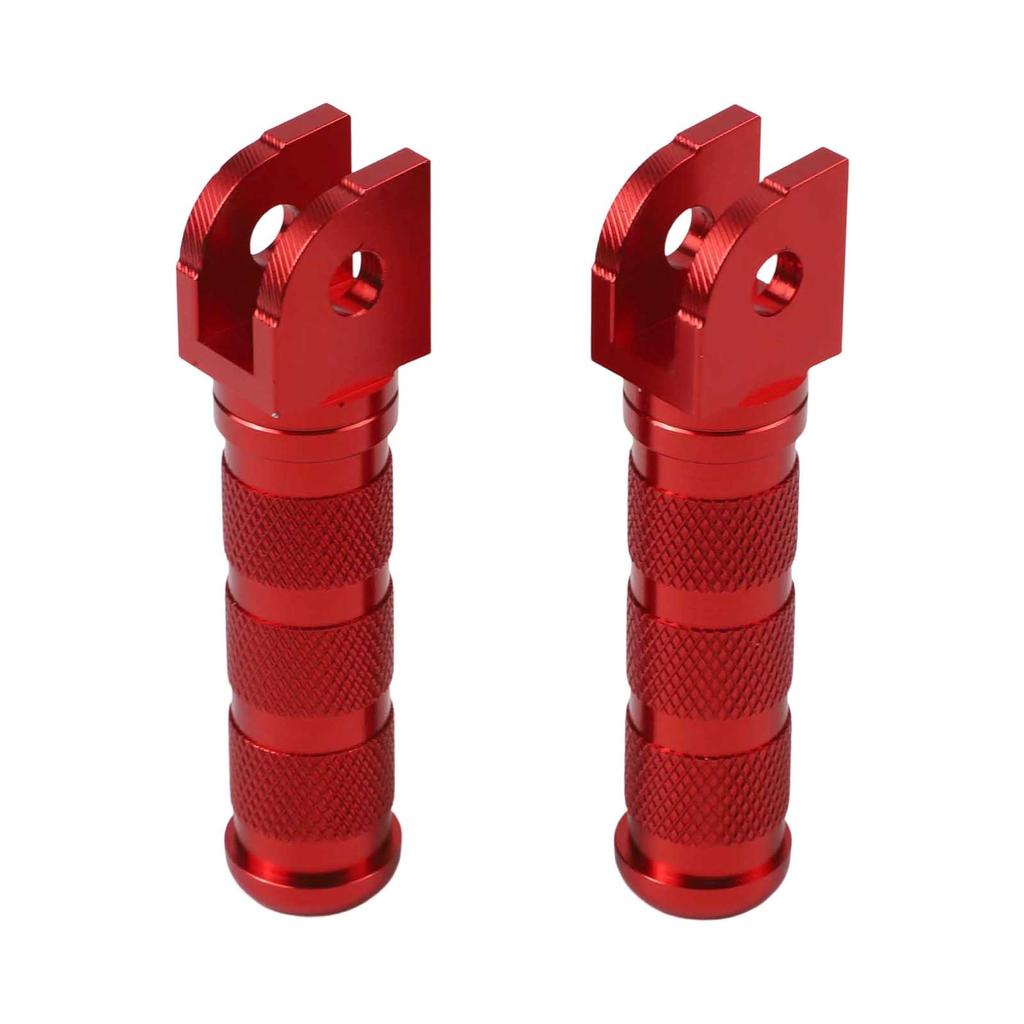 Motorcycle Riding Street Riding Retro Foot Pegs Comfort Control Pegs Red 11*8*5 Shock Absorption Design Vibrant Appearance