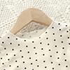 2Pcs/Set Korean Version of Summer Girls Short Sleeved Top Suit Comfortable Air Conditioning Suit Baby Girl Ice Silk Polka Dot Home Clothes