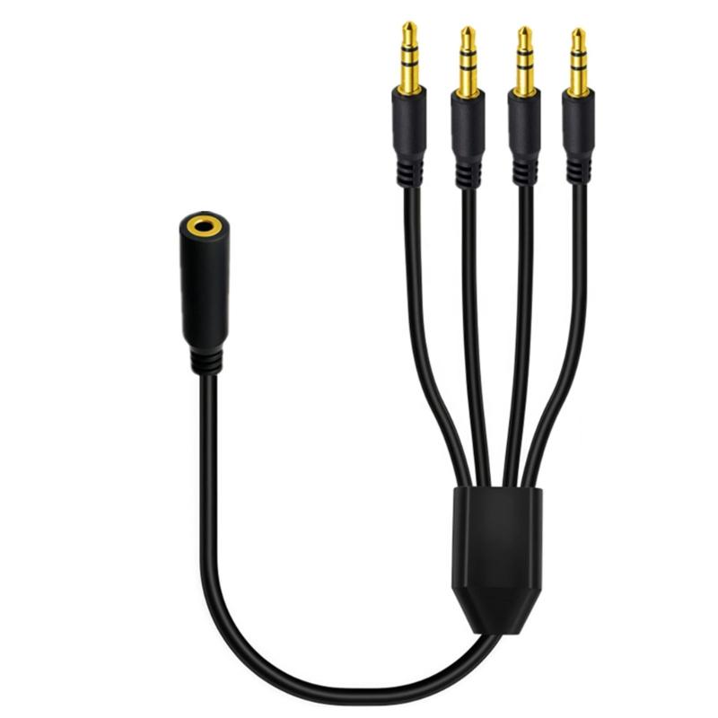 3.5mm Male To Female Audios Cable Gold Plated Connectors Universal Compatibility for Speakers Headphones and Devices