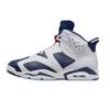 6 Retro Men White Midnight Navy Red CT8529-164