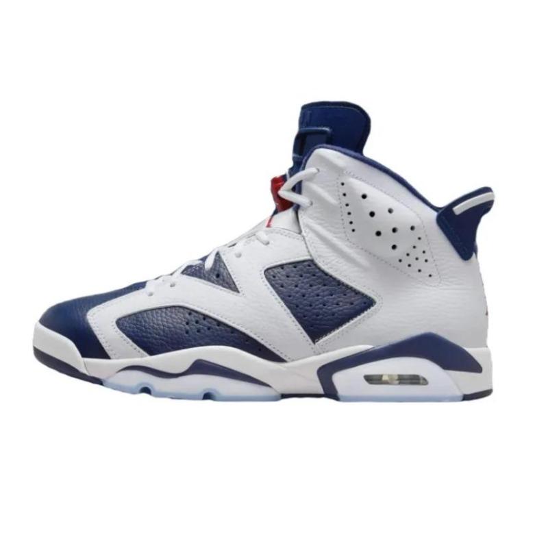 Jordan 6 Retro Men White Midnight Navy Red CT8529-164 41