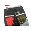 Men's Straight Trousers Hip-Hop Jeans Street Dance Graffiti Print Embroidery Loose Skateboard Pants 30-46