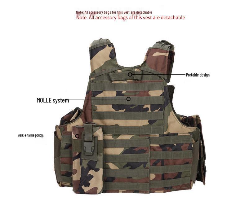 Outdoor Military Enthusiast Steel Wire Molle Vest